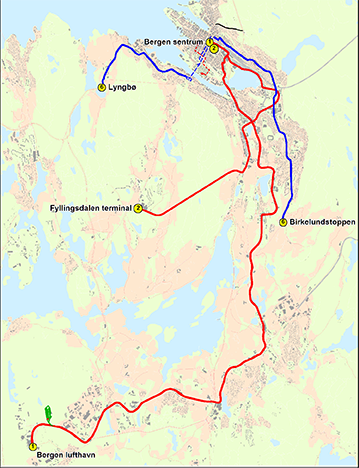 Bergen, Norge: sp�rv�g