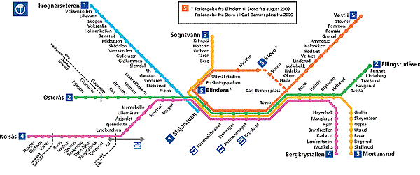 Oslo, Norge: tunnelbana