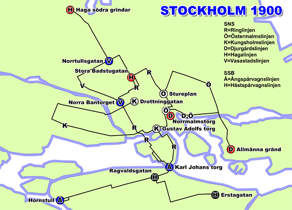 Stockholm, Sverige: hästspårväg
