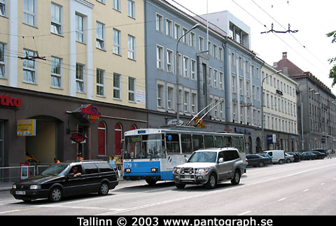 Tallinn, Estland: trådbuss