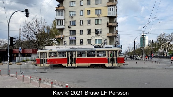 Kyiv, Ukraina: spårväg