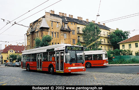 Budapest, Ungern: trådbuss