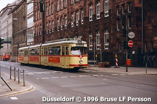 Düsseldorf, Tyskland: spårväg