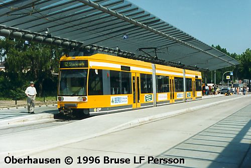 Oberhausen, Tyskland: spårväg
