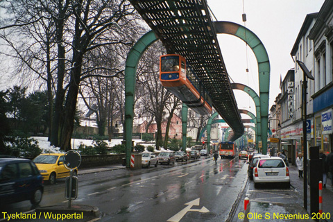 Wuppertal, Tyskland: hängbana